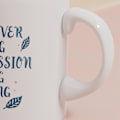 Miniatyrbild 3 av 5: Kaffe Mugg Klar Tryck Bred Mun Keramik Dricksvattenkopp