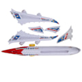 Miniatyrbild 2 av 8: Kreativt fantasiflygplan, slitstark plast säkerställer långvarig lek, universell hjuldesign ger smidig manövrerbarhet, mycket detaljerad