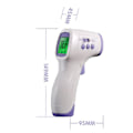 Miniatyrbild 5 av 6: Beröringsfri panntermometer, vuxentermometer med febervarning, infraröd termometer med minnesfunktion, LCD-display, panna för vuxna och spädbarn