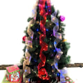 Miniatyrbild 4 av 5: Christmas Lights, Gold Mesh Double Layer Lights with Xmas Tree