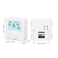 Miniatyrbild 6 av 8: Digital Temperaturregulator LCD-Display Programmerbar Termostat för Panna Vit 30‑230VDC