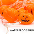 Miniatyrbild 6 av 8: Halloween Decor Pumpkin String Lights, Solar String Light,6m 30