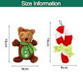 Miniatyrbild 2 av 5: Christmas Plush Dog Toys - Stuffed Chew Toys Puppy Interactive
