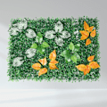Miniatyrbild 7 av 7: Simulerad växtvägg grön planterad konstgräs bakgrund
