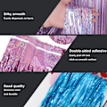 Miniatyrbild 3 av 5: Foil Fringe Curtains - 4 Packs 3.28ftx3.28ft Sparkle Metallic