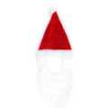 Miniatyrbild 1 av 7: Tomte Skägg Kostym Cosplay Simulation Vit Falsk Mustasch för Jul