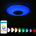 Miniatyrbild 8 av 8: LED RGB-taklampa med Bluetooth-högtalare för sovrum vardagsrum