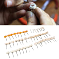 Miniatyrbild 1 av 8: 50 st Polerhuvud 3mm Spindel Buffing Hjul Mini Borste Tillbehör Set Kit för DIY