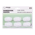Miniatyrbild 3 av 3: 6-Pack - Självhäftande Krokar / Handdukskrokar - Hängare Vit