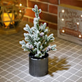 Miniatyrbild 3 av 5: Flocking artificial Christmas tree, desktop cedar Christmas
