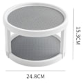 Miniatyrbild 5 av 5: BPA-fritt Material Vridbart Lazy Susan Organizer för Hobbyrum, Halkfri Plast 360 Graders Roterande Kryddställ med Enkel Installation och