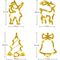 Miniatyrbild 2 av 5: 4 LED fairy lights, Santa Claus, bells, reindeer and tree