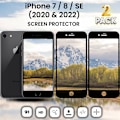 Miniatyrbild 1 av 5: 2 Pack Iphone 7&8 SE (2020-2022) Svart - Härdat Glas 9H - 3D