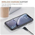 Miniatyrbild 5 av 6: 8-FACK iPhone XR Stöttåligt Skal med Magnetisk Korthållare DG.MING Detach Svart