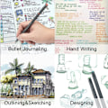 Miniatyrbild 5 av 7: Färgade journalföringspennor, fineliner-ritpennor