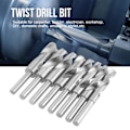 Miniatyrbild 1 av 7: 8-pack Vit HSS Spiralborr Set Stort Värmebehandlat Industri
