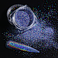 Miniatyrbild 7 av 7: 12 st Nagelkonst Dekorationspulver Färgglatt DIY Nagelglitter Pigmentpulver för Sminkfest