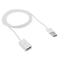 Miniatyrbild 2 av 2: USB Förlängningskabel 1 meter – Vit