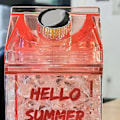 Miniatyrbild 5 av 5: Halm Kall Dryck Kopp Sommar Utomhus Is Mode Fyrkantig 2 Lager