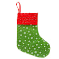 Miniatyrbild 1 av 5: Mini Christmas Stockings ,Snowflake Printed Christmas sock, for