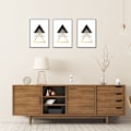 Miniatyrbild 2 av 7: Dekorativ geometrisk duk konst målning affisch väggdekor