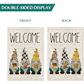 Miniatyrbild 3 av 5: AVOIN Welcome Fall Leopard Buffalo Plaid Gnomes Hazelnut