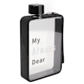 Miniatyrbild 2 av 8: Svart Lovers Flat Vattenflaska Bärbar Fitness A5 380ml Slim