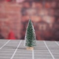 Miniatyrbild 3 av 5: Mini Christmas Trees, Trees with Wood Base, Xmas Tabletop Trees