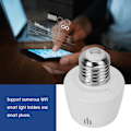 Miniatyrbild 6 av 8: Wifi Smart Light Holder E27 Ljuslamphållare Fungerar för