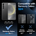 Miniatyrbild 5 av 5: Grön Samsung S24 Kamera Linsskydd Transparent one size