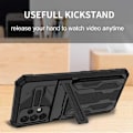 Miniatyrbild 7 av 8: Samsung A32 5G Stöttåligt Skal Kickstand & Kortfack ThinArmor V3 Svart