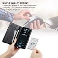 Miniatyrbild 4 av 5: Samsung S22 Ultra Elegant Fodral i PU-Läder med RFID Block Svart
