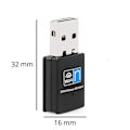Miniatyrbild 2 av 5: USB WIFI Adapter - Svart - 300 Mbps