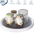 Miniatyrbild 2 av 5: BPA-fritt Material Vridbart Lazy Susan Organizer för Hobbyrum, Halkfri Plast 360 Graders Roterande Kryddställ med Enkel Installation och