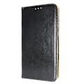 Miniatyrbild 1 av 4: Äkta Läder Book Slim Huawei P20 Lite 2019 Plånboksfodral Svart Svart