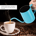 Miniatyrbild 1 av 8: 350 ml rostfritt stål gåshals smal pip kaffedroppkanna