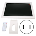 Miniatyrbild 2 av 8: Digital fotoram 15,4 tum 1280x800 Full HD Timing Elektronisk bildram med fjärrkontroll 100‑240VUS-kontakt