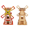 Miniatyrbild 8 av 10: 3D Trä Solcellsdriven Pussel Leksak DIY Träpussel Modell Byggsats för Barn