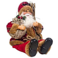 Miniatyrbild 1 av 6: Weihnachtsmann Sitzende Puppe, Stoff Weihnachtspuppe Puppe des