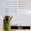 Miniatyrbild 7 av 8: G12 Trådlös Bluetooth Klockradio med LED-Spegeldesign Multifunktionell Soundbar för PC Svart