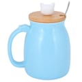 Miniatyrbild 7 av 8: 450 ml söt katt keramikmugg mjölk kaffe tekopp med lock sked