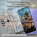 Miniatyrbild 4 av 5: 2-Pack SAMSUNG A35 5G Skärmskydd & 1-Pack linsskydd - Härdat Glas 9H - Super kvalitet 3D