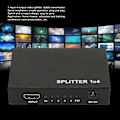 Miniatyrbild 8 av 8: HD Multimedia Interface Splitter 1 in 4 Out 1080P Spegelskärm Videodelningsadapter för Hemmabio 100-240V UK-kontakt