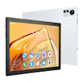 Miniatyrbild 1 av 8: 10-tums surfplatta för Android 11 6G 256G 5G WIFI Octa Core-processor Fram 1600W Bak 3200W 4G Samtalssurfplatta EU-kontakt 100–240V Silver EU-kontakt
