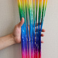Miniatyrbild 4 av 5: Maple leaf Foil Fringe Curtains - 2 pcs 1x2m Sparkle Metallic