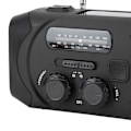 Miniatyrbild 1 av 8: Soldriven AM/FM/WB Radio Handvev Multifunktionell LED-ficklampa SOS-larm JP-frekvens