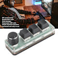 Miniatyrbild 8 av 8: Kompakt Makro Gaming Keypad, Programmerbart Gamingtangentbord Med Innovativ Rattfunktion Och Justerbar Höjd, Perfekt För Gamingredigering