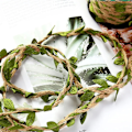 Miniatyrbild 4 av 5: 20M Twine Green Leaf Jute 5MM Rope Hemp Burlap Ribbon String