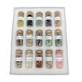 Miniatyrbild 3 av 8: 15 st mini önskeflaskor chip sten set kristall tumlad reiki