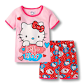 Miniatyrbild 1 av 3: Flickor Disney Figur Sovkläder Barn Pyjamas Nattkläder Sommar Vardaglig Hello Kitty B 4 Years